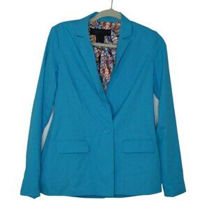 NEW Kardashian Kollection Womens Torquoise Boyfriend Jacket Sz XS Button Closure